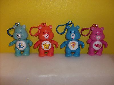 CARE BEAR CLIP-ONS[LOT OF 4] EXCELLENT USED CONDITION] 