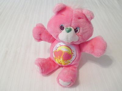 12” Care Bears Pink Love a Lot Bear Plush Bear 1991 VGC
