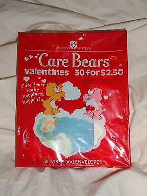 1980s Sealed New Vintage Old Care Bears Valentine Cards Box Set Cleveland Ohio 