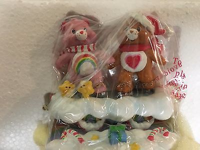 Care Bear Care A Lot Express Christmas Holiday Figurine Limited