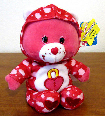Care Bears PJ PARTY SECRET BEAR Special Edition Plush Stuffed Beanie - NWT