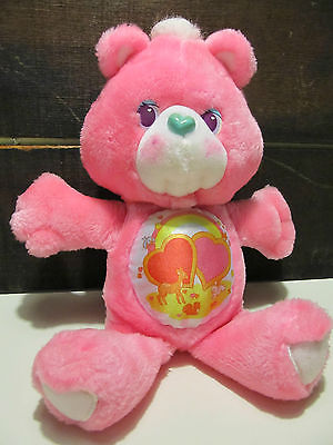 Vintage 1991 Kenner LOVE-A-LOT CARE BEARS 2 Hearts Deer Rainbow Pink Ships Free