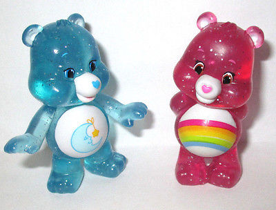 CareBear Glitter Edition Series 2 Set Cheer Bear & Bedtime Bear Care Bears Blind