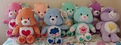 8 Cute 2002 2003 Carebear 9 inch Care Bears Cousin 6 NEW WITH TAGS COLLECTORS