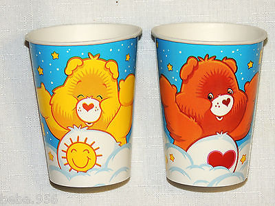 NEW CARE BEARS   8-PAPER CUPS 9oz.   BIRTHDAY-CHILD   PARTY SUPPLIES