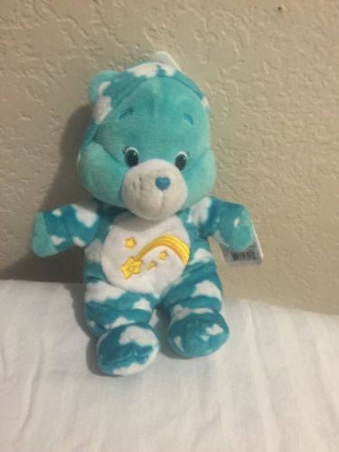~ New! 2015 Genuine Special Edition CARE BEARS~ PJ Party WISH BEAR Teal 9