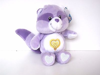 NWTS CARE BEARS COLLECTORS EDITION 2002 BRIGHT HEART RACCOON COUSINS PLUSH NEW