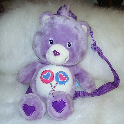 Care Bears Share Bear 13" Plush 2003 Cleveland Inc. Lollipops Purse backpack