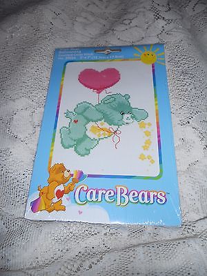 NEW CARE BEARS WISH BEAR BALLOONING COUNTED CROSS STITCH