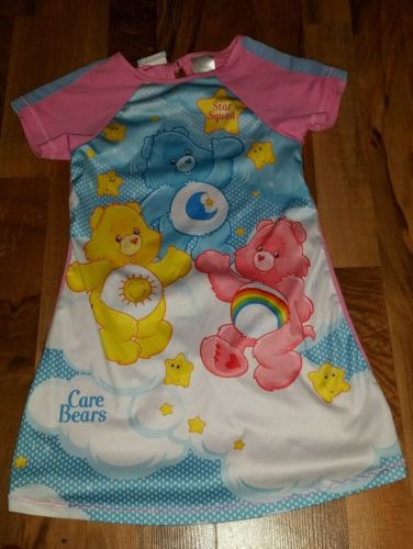 Little girls pink Care Bears nightgown size 6
