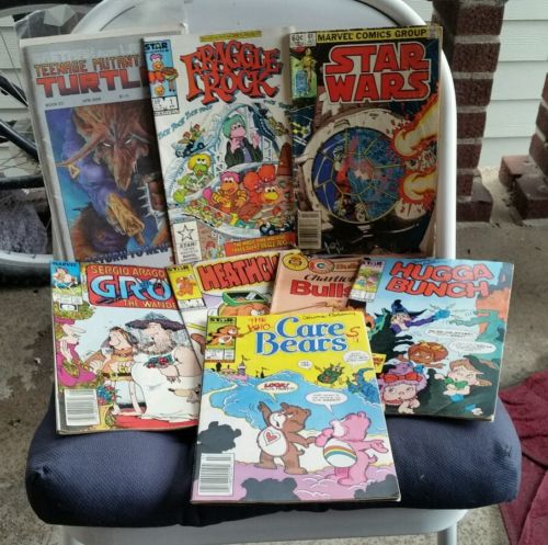 Star/Marvel Comics Books Lot 1980s FRAGGLE ROCK #1 Tmnt STAR WARS Care Bears 
