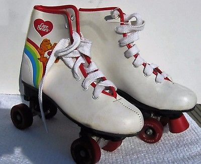 Vintage Care Bears Roller Skates size 4 1983