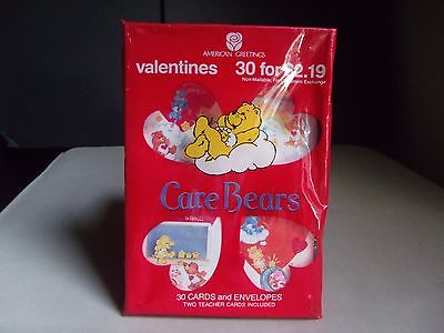 1988 Ephemera American Greetings Valentine Cards Box Set Vintage Care Bears A1