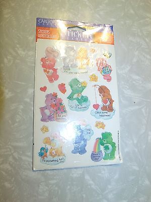 1996 CARE BEARS Stickers - Lot of SEALED Stickers - American Greetings 2 Sheets