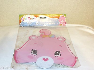 NEW 6 CARE BEARS PARTY MASKS PARTY FAVORS SUPPLIES 