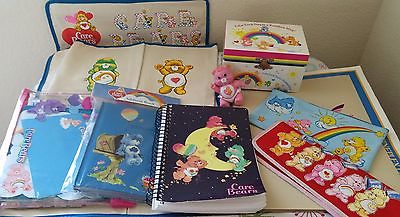 Huge Lot of Care Bear 1980's to 2000's Jewelry Box Movie Poster Shoe Holder Book