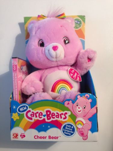 Care Bears Cheer Bear with DVD and computer game 2007 New in Box