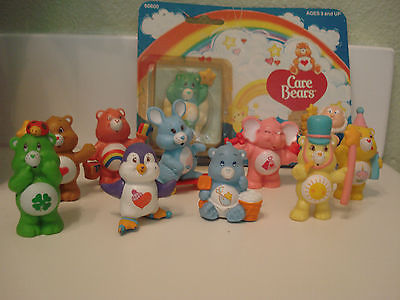 Vintage CARE BEARS COUSINS 1984 Mini Figures Lot of 11 1980s Toys  Fun CUTE