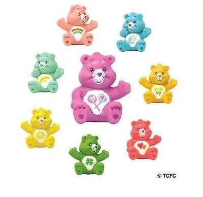 CARE BEARS Figures       8 Collectible Party Favors Figurines