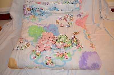 Vintage Care Bears 1984 Quilt & Curtain Set