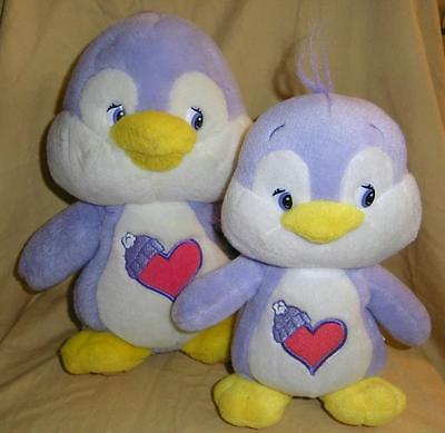 2 Cozy Heart Care Bear Cousins Plush Toy Doll  Lilac Penguins 8