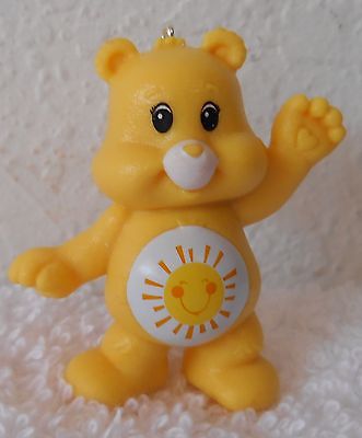 CUSTOM Christmas Ornament Made From Care Bears FUNSHINE Yellow Sunshine