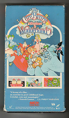 The Care Bears Adventures in Wonderland VHS OOP