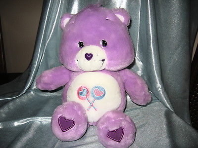 Care Bears-Talking Share Care Bear w/ 2 Lollipops on His Tummy