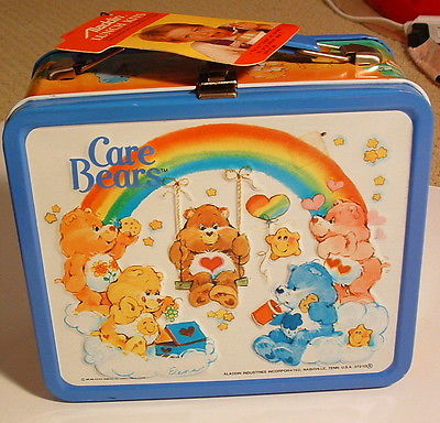 1983 THE CARE BEARS LUNCHBOX AND THERMOS SET MINT UNUSED WITH TAG