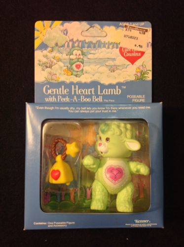Vintage Kenner Care Bears Cousins Gentle Heart Lamb with Peek-A-Boo Bell