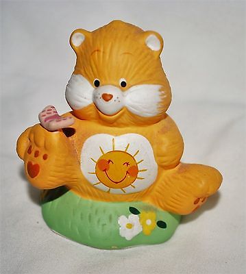 Care Bears vintage ceramic figurine, Funshine Bear, 1983