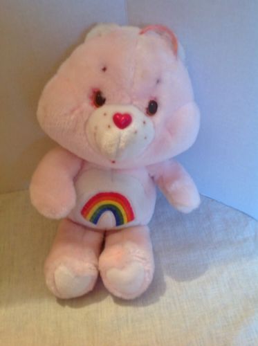 Vintage Pink Rainbow Cheer CARE BEAR 1983 13