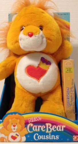 Care Bear Cousins Brave Heart Lion Retired With VHS Video NIB 2004