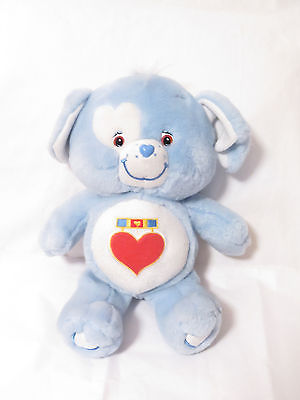 2004 Care Bear Cousin- Loyal Heart Dog, Blue Glows in the Dark- 12