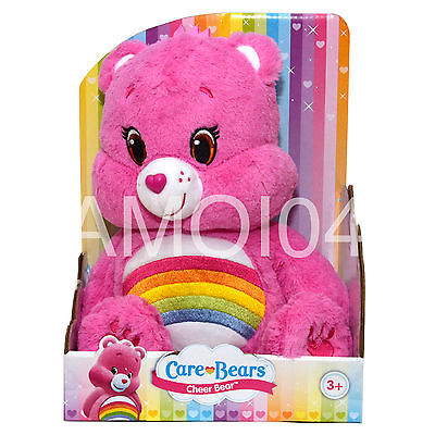 Care Bears Cheer Bear Rainbow Pink Plush Toy 12