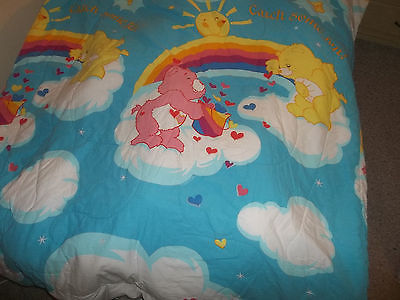 Care Bears Twin Comforter Vintage Blanket Rainbow Carebear