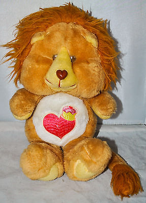 Vintage 1980s Care Bears Lionheart Plush Toy in a Very Good Condition
