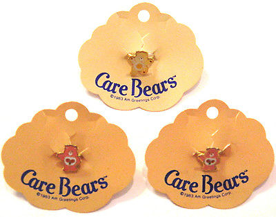 RARE LOT VINTAGE 1983 CARE BEARS PROMO PREMIUM RINGS SEALED! LOVE-A-LOT FUNSHINE