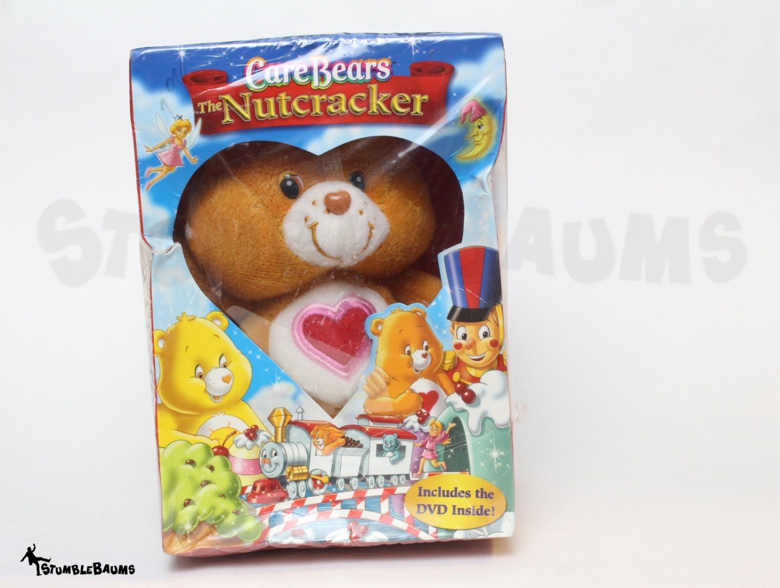 CARE BEARS Tenderheart Plush & THE NUTCRACKER Bonus DVD Combo Stuffed Animal