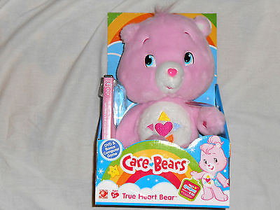 NEW True Heart Bear Care Bear 2008 Doll Toy w/ DVD & Game carebear pink love