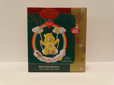 Carlton Cards Heirloom Ornament Care Bears Baby's First Christmas 2005