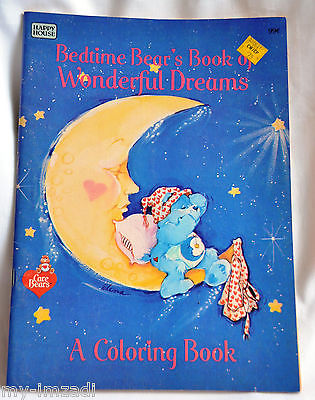 Vintage NEW OLD STOCK 1983 CARE BEARS Wonderful Dreams 48 page COLORING BOOK