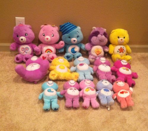 Lot Of 15 Care Bears Plush With Free Shipping