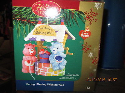 Carlton Cards Heirloom Ornament Care Bears Caring Sharing Wishing Well 2005