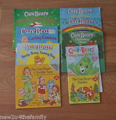 Care Bears Picture book lot of 9, Children's, School, Paperback, 
