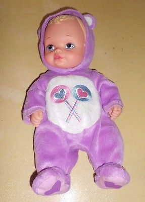 VINTAGE 1990 LAUER TOYS WATER BABIES DOLL CARE BEARS EDITION VERY NICE!