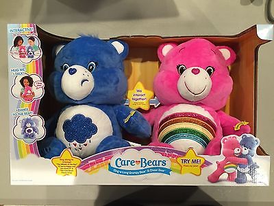 Care Bears Interactive Sing Along Care Bear 2 Pack GRUMPY and CHEER bears NEW
