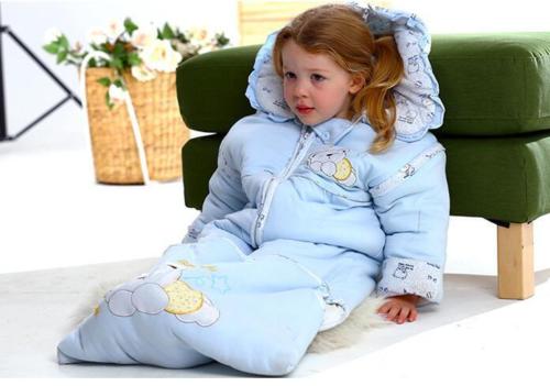 Blue Bear Cotton Warm Soft Baby Infant Swaddle Wrap Blanket Sleeping Bag 0-2 yr