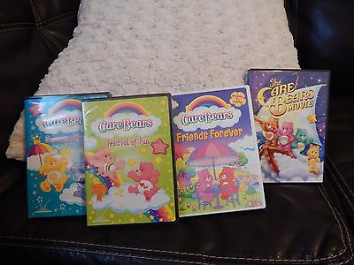 Lot of 4 CARE BEARS DVDs NEW! SET and MOVIE XMAS! FREE SHIP! 
