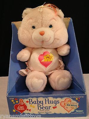 new in box VINTAGE 1984 kenner CARE BEAR PLUSH american greeting BABY HUGS BEAR